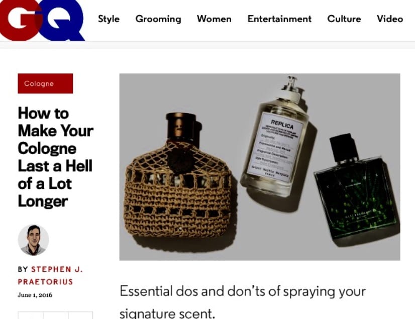 Spraying Calogne How To Apply Cologne - Christopher's Custom